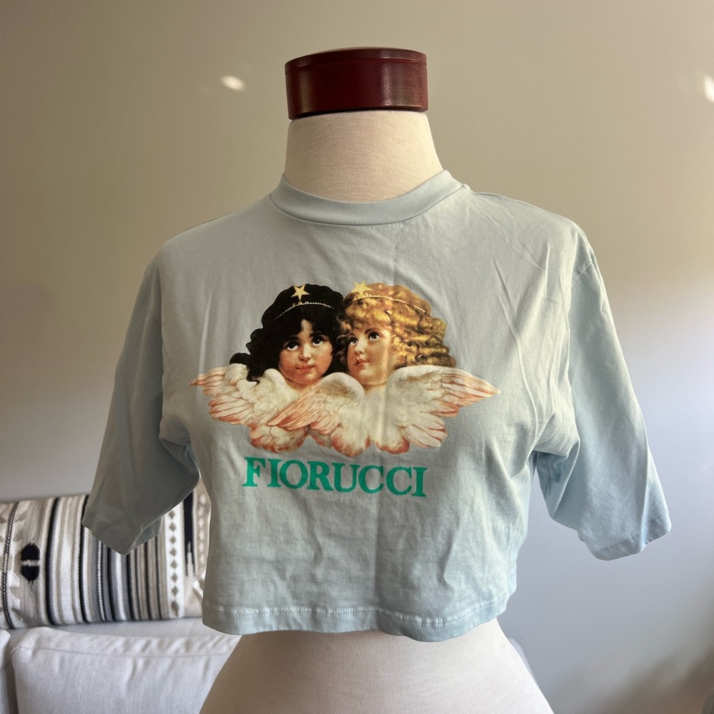Fiorucci Light Blue Tee with Logo